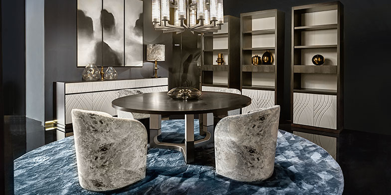 arredo con tavoli di lusso Smania