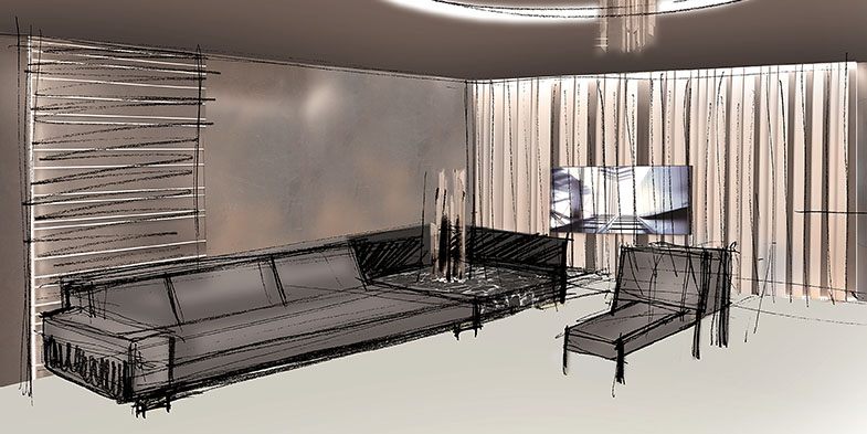 Salone del Mobile schizzo Belmond