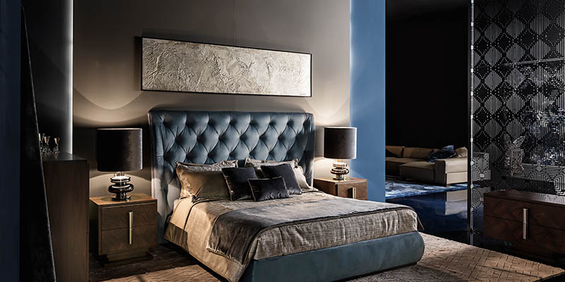 arredamento camera da letto matrimoniale classica Smania